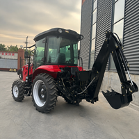 Fabricant de chargeurs de tracteurs agricoles 4x4, mini-tracteurs diesel compacts de Chine, tracteurs de 50 CV et 60 CV, excavatrices et pelles rétrocaveuses