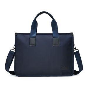 Sac à bandoulière vintage pour homme en nylon avec fermeture éclair, sac à main décontracté en cuir de vachette, nouveau sac pour ordinateur portable tendance. - Product Image 6