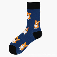 Chaussettes amusantes à motifs d'animaux en coton, décontractées, respirantes, pour tous les jours, printemps, unisexe, vente en gros, OEM, usine
