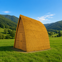 Fabrikpreis Traditioneller Synthetischer Reetdach-Teppich Hitzebeständige Künstliche Grasfliesen Feuerfeste Anti-UV-Eigenschaften für Hotels