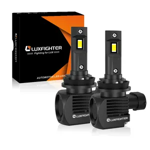 LUXFIGHTER独特钻石设计发光二极管汽车50w迷你尺寸发光二极管头灯H4 9006 9005 H11 H7发光二极管