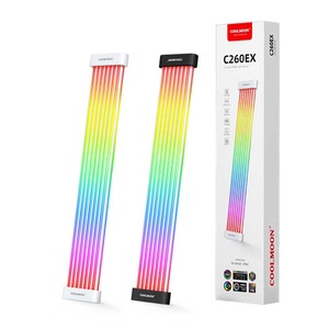 新趋势COOLMOON C-EX游戏电脑配件argb电缆扩展台式电脑发光二极管霓虹灯条电脑旋转扩展电缆 - Product Image 6