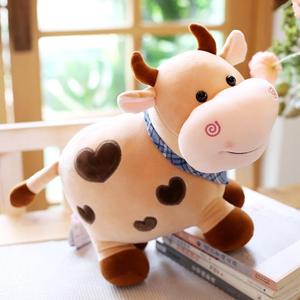 Peluche Vache Mignonne, Figurine de Vache en Peluche, Jouet en Peluche <span class=keywords><strong>Dessin</strong></span> <span class=keywords><strong>Animé</strong></span>, Animal Doux Kawaii pour Filles, Peluche Super Douce pour Cadeau d'Anniversaire et Décoration Intérieure - Product Image 2