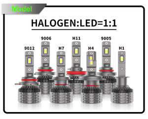 YUFING 4000LM H4 35W phares LED adaptatifs E39 mise à niveau avec boîtier en aluminium Tech de Projection Laser à faisceau intelligent pour Tesla - Product Image 3