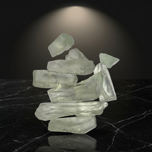 Pierre de cristal d'améthyste verte brute naturelle, pointe irrégulière de quartz, pierre précieuse brute - Product Image 5