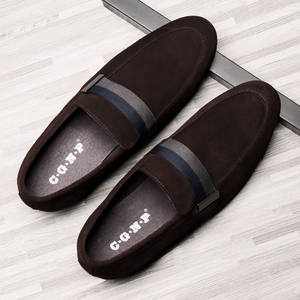 Chaussures plates décontractées et habillées pour hommes, en cuir respirant et imperméable, à lacets, à bout fermé, pour l'extérieur, grandes tailles - Product Image 4