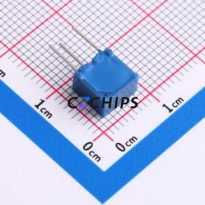 Resistencia Ajustable/Potenciómetro 3362X-1-202, Componente de Orificio Pasante (THT)-3P, Resistencia de 7x6.8mm, 2kOhm, 10%, 500mW, 250ppm ℃ - Product Image 2