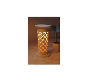 Lampe en pierre de Jodhpur, artisanale, écologique, durable, lumière d'accentuation en pierre, utilisation extérieure moderne, offrant une éclatante subtilité - Product Image 6