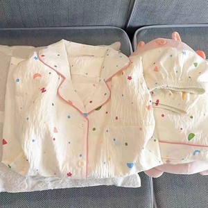 Ensemble pyjama à manches longues en coton nuage de printemps pour femmes - Product Image 4