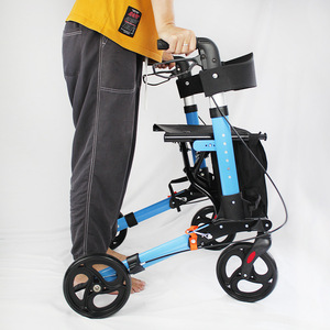 Caddie de courses en alliage d'aluminium avec siège et freins pour personnes âgées bleu 9102 - Product Image 3