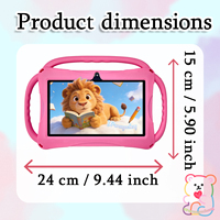 YPORANGE IWAWA Tablet Anak 7-Inci MTK Quad Core Android 12 RAM 2GB ROM 32GB Resolusi 1024x600 Untuk Edukasi Port Tipe-C