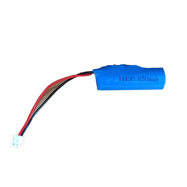 14430 Li-ion Battery 3.7V 600mAh 650mAh 14x43mm Rechargeable Lithium Battery with PCB Protection Wire Connector