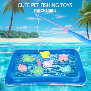 Jouet de pêche magnétique multicolore pour enfants JinYing, pour la pêche en duo, avec des aimants puissants - Product Image 2