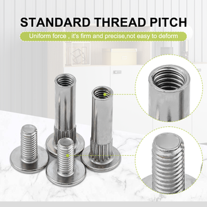 Wholesale ISO Metric Stainless Steel M6 Female and Male Hexagon Head Nuts and <strong>Bolts</strong> for Furniture Assembly Screw Fasteners - Product Image 5