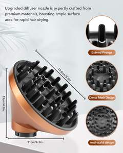 Diffuseur amélioré pour <span class=keywords><strong>Dyson</strong></span> <span class=keywords><strong>Airwrap</strong></span> Styler HS01 HS05 HS08, accessoire diffuseur pour sèche-cheveux - Product Image 5