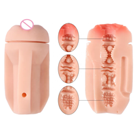 10 Vibrationsmodi Männer-Masturbator Maschine in Bierflaschenform Vaginal Echte Sexspielzeuge für Männer Vibrator Masturbations-Pussy für Erwachsene
