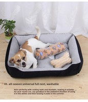 Matelas pour chien en gros, fournitures pour animaux de compagnie, matelas épais et confortable pour chien et chat, tapis doux pour animaux de compagnie, fournisseur direct d'usine en Chine