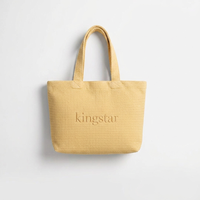 Sac fourre-tout de luxe certifié GRS en tissu gaufré, texture nid d'abeille sur mesure, sac cadeau, sac fourre-tout écologique haut de gamme pour événements prestigieux