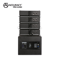 Sistema de PA Profesional para Escenarios Accuracy Pro Audio LA615D de 1400W, Altavoces Activos de Línea Profesional para Exteriores