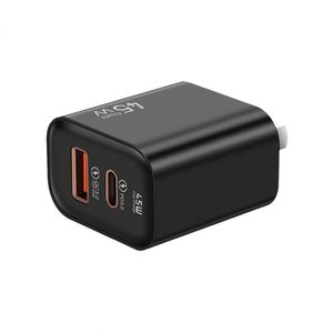Portable 45w <b>Type</b> <b>C</b>+USB a Fast Charging Block Cell Phone Wall Charger <b>Adapter</b> for Phones - Product Image 1