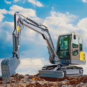 Miniexcavadora de 5 Toneladas con Motor Diésel, Certificación EPA <span class=keywords><strong>Euro</strong></span> 5, CE e ISO, Alta Potencia de Excavación, Maquinaria de Movimiento de Tierras para Construcción - Product Image 1