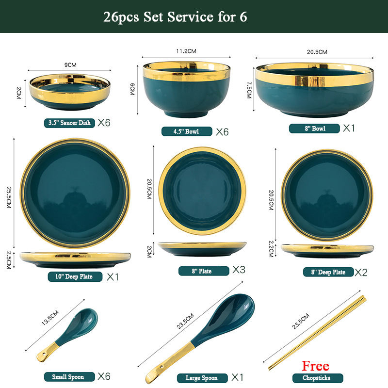 26pcs Set di servizio per 6