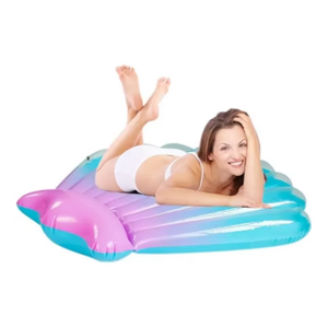 Büyük şişme PVC inci beyaz 0.25mm kalın tarak havuz şamandıra yaz plaj yüzme sal su çocuklar yetişkinler için eğlenceli salon - Product Image 4