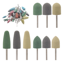 Embouts de ponçage, embouts de polissage en caoutchouc, disques de polissage en silicone, têtes de meulage, kits de polissage, formes variées