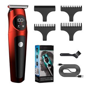 Cortadora de Pelo Eléctrica Profesional de Marca Personalizada, Recortadora de Pelo Recargable para Hombre, Máquina de Corte de Pelo con Pantalla LCD para Barbería - Product Image 1