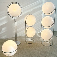 Base de Lámpara de Pie Artística Posmoderna con Altura Ajustable, LED de Alto CRI 95, Acero Inoxidable, para Hotel, Sala de Estar, Dormitorio