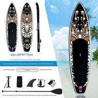 Planche à pagaie gonflable en PVC de style SUP, version Cruise, double couche, épaisse, avec technologie Drop Stitch, résistante à l'usure et antidérapante
