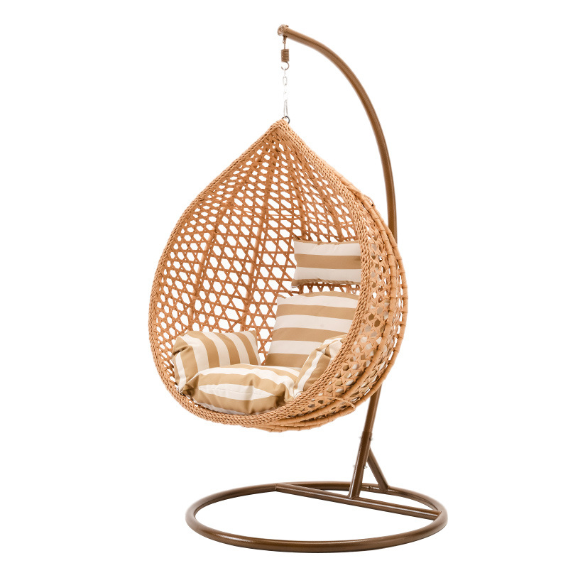 Patio Furniture Double Seat Egg Swing Chair outdoor rattan hanging egg chair