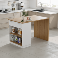 Console d'entrée moderne, meuble buffet de cuisine, îlot de comptoir en MDF avec rangement