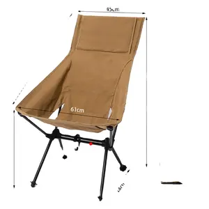 Outdoor Lightweight Folding Tragbare Picknick-Liege Faltbarer Aluminium Moon Camping Stuhl