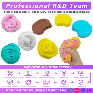 Kit de slime en sachet surprise, Calendrier de l'Avent 7 jours, Gobelets de slime effet nuage beurre avec perles de mousse, Vente en gros OEM - Product Image 2