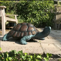 Statue de tortue géante en bronze coulé pour jardin, à vendre