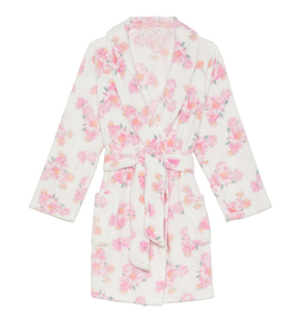 <span class=keywords><strong>Peignoir</strong></span> d'hiver en molleton imprimé floral à manches longues de style Offres Spéciales pour femmes - Product Image 2