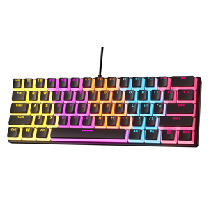 ANcreu Có Dây Bàn Phím Cơ Khí Bánh Pudding Keycaps Có Dây Mini Bàn Phím 61 Phím ABS Cho <span class=keywords><strong>PC</strong></span> Máy Tính Xách Tay 50 USB RGB Bàn Phím Đàn <span class=keywords><strong>Piano</strong></span> 21 Phím - Product Image 1