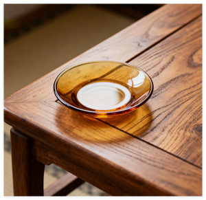 Platos Pequeños de Vidrio - Juego de Platos de Vidrio Rosa con Borde Reforzado, Plato Transparente para Postre, Apto para Lavavajillas y Microondas - Product Image 2