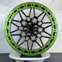 Nouvelle conception 17X 10 18X 9 19X9.5/10 Vert Rouge & Noir Monoblock Beadlock 5X112 5X120 Jantes forgées concaves profondes adaptées à BMW