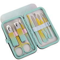 Kit de 18 coupe-ongles professionnel en acier inoxydable pour manucure et pédicure, outil de soin des mains pour la maison et les voyages