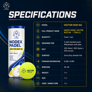 Comienza tu negocio con la pelota de pádel NODEX SPORT 20% lana <span class=keywords><strong>PRO</strong></span>: rentable y de alta calidad para jugadores - Product Image 3