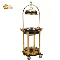 Sonstiges Hotel & Restaurant liefert Golden Chafing Dishes Buffet Set mit Universal rädern für einfache Bewegung und Fixierung
