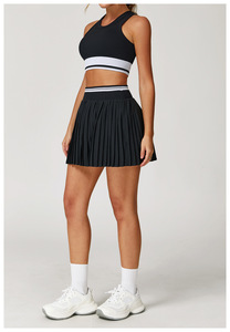 Ensemble de jupes de <span class=keywords><strong>tennis</strong></span> pour femmes de haute qualité, vêtements de sport pour femmes, vêtements de <span class=keywords><strong>tennis</strong></span>, jupes de <span class=keywords><strong>tennis</strong></span> personnalisées à séchage rapide, vêtements de gym - Product Image 4