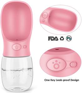 Toptan 300ml 550ml taşınabilir plastik seyahat dağıtıcı fabrikada otomatik sıcak yürüyüş köpek su şişeleri için geri dönüştürülebilir - Product Image 2