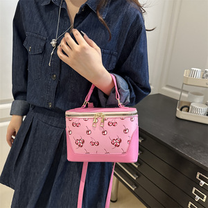 Bolso de PU con estampado moderno 2026, de forma cuadrada alta, exquisito, a la moda, elegante para el verano, versátil, con una sola correa, de poliéster. - Product Image 3