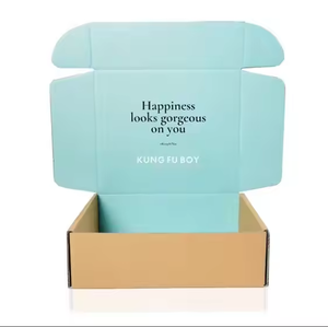 صندوق بريد فاخر من الورق المعاد تدويره بشعار مخصص، علب تغليف وشحن للملابس والملابس الداخلية والتيشيرتات، صندوق هدايا غامض - Product Image 2