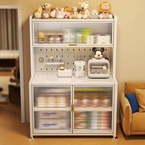 Credenza da Cucina a Piantana, Mobile Contenitore Multistrato in Legno, Arredamento Moderno per Sala da Pranzo - Product Image 1