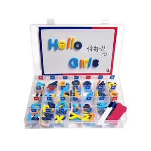शिक्षा खिलौने रंगीन चुंबक बोर्ड वर्तनी के साथ अंग्रेजी चुंबकीय अक्षर 4 सेट खेल खिलौने के लिए बच्चों को अंग्रेजी वर्णमाला चुंबक