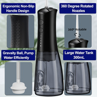 OEM Portable 300ML Sans Fil IPX7 Fil Dentaire Électrique Alimenté par USB pour Irrigateur Oral avec Fonction de Nettoyage à l'Eau pour les Dents